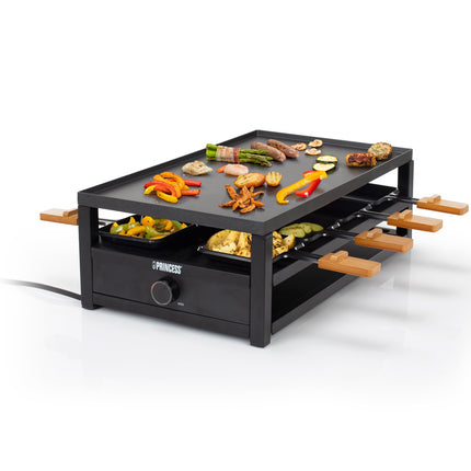 Raclette 162655 Black Steel Raclette for 8 people.