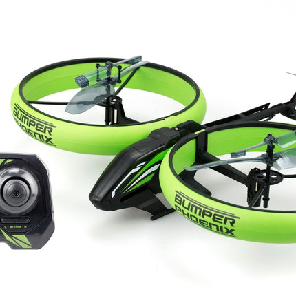 Dronă cu control radio cu protecție pentru bara de protecție și comenzi ușoare