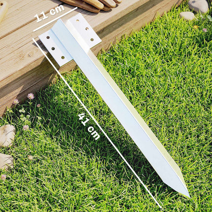 Suporturi pentru traverse de cale ferată, pachet de 20, oțel galvanizat de 41 cm