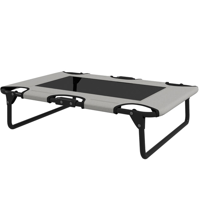 Pat înălțat pentru câini Pat pliabil pentru animale de companie Șezlong pentru exterior pentru câini cu design plasă Respirabil pentru câini mici și mijlocii Gri deschis Oxford 75 x 51 x 18 cm |