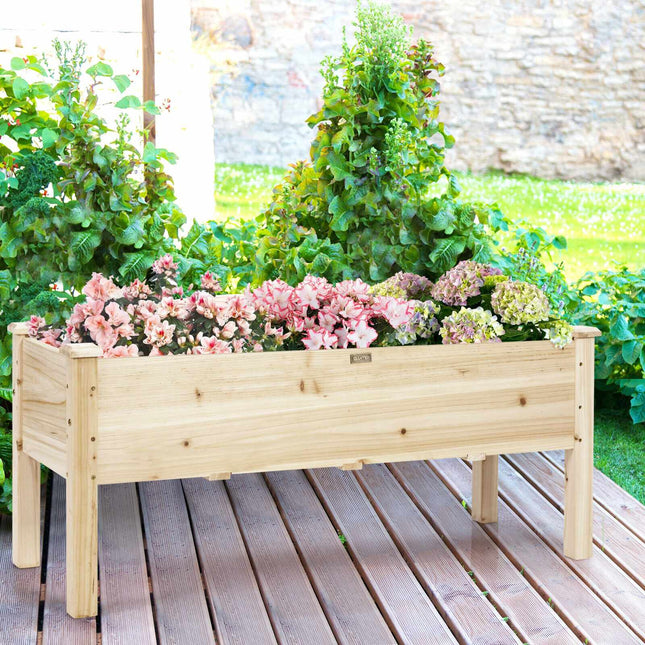 Suport pentru jardinieră înălțată, lemn de brad, 120 cm