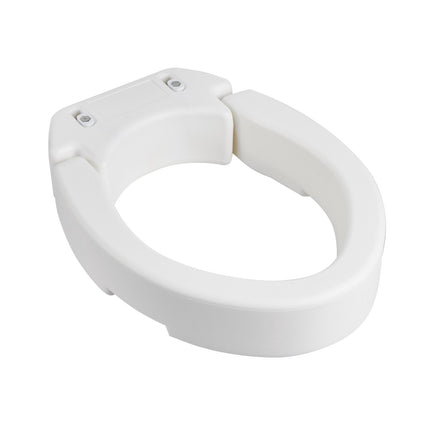 Raised Toilet Seat Riser, 300 lb, 3.5 in Lift, Elongated