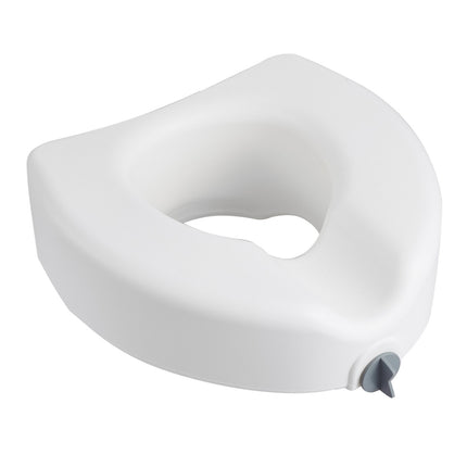 Raised Toilet Seat Riser, 5 in Lift, 350 lb Capacity