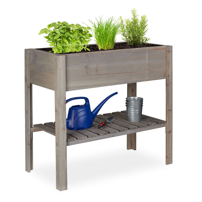 Raised bed Wood Grey