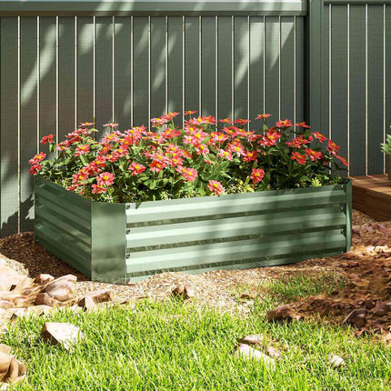 Steel garden bed, stackable, 120x90x30 cm