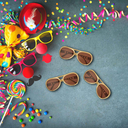 Ochelari Rapper Party - plastic, lentile colorate
