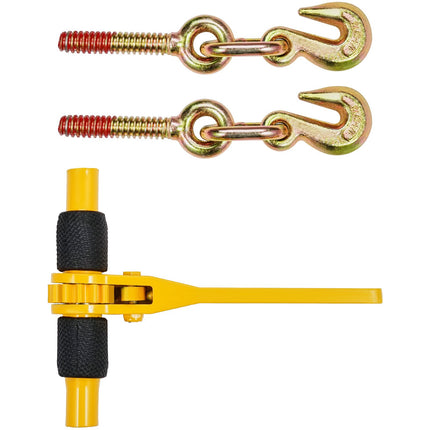 Ratchet Chain Binders 4-Pack, 1/4-5/16 in, 2600 lb WLL