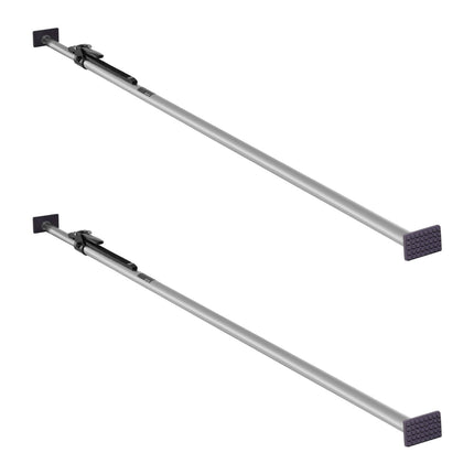 Ratcheting Cargo Bar Set, 89–104 in, Steel, 2 Pack