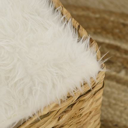 Rattan Cat Cave 2 nivele perna zambila de apa maro pana la 5 kg