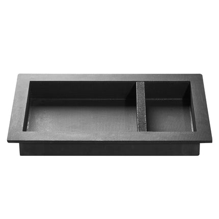 Recessed Shower Niche 16x28in, Divider Shelf, Black