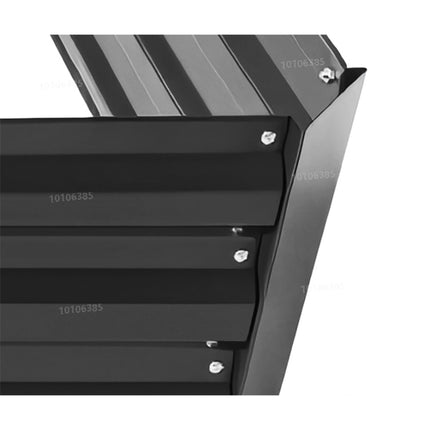 Jardinieră dreptunghiulară din metal galvanizat – Pat de grădină înălțat