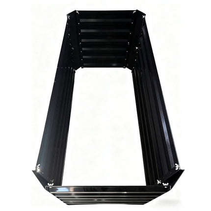 Jardinieră dreptunghiulară din metal galvanizat – Pat de grădină înălțat