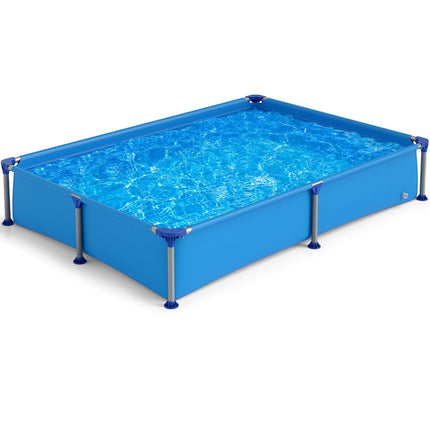 Piscină dreptunghiulară pentru copii cu cadru metalic, 2,28 m x 1,59 m x 42 cm