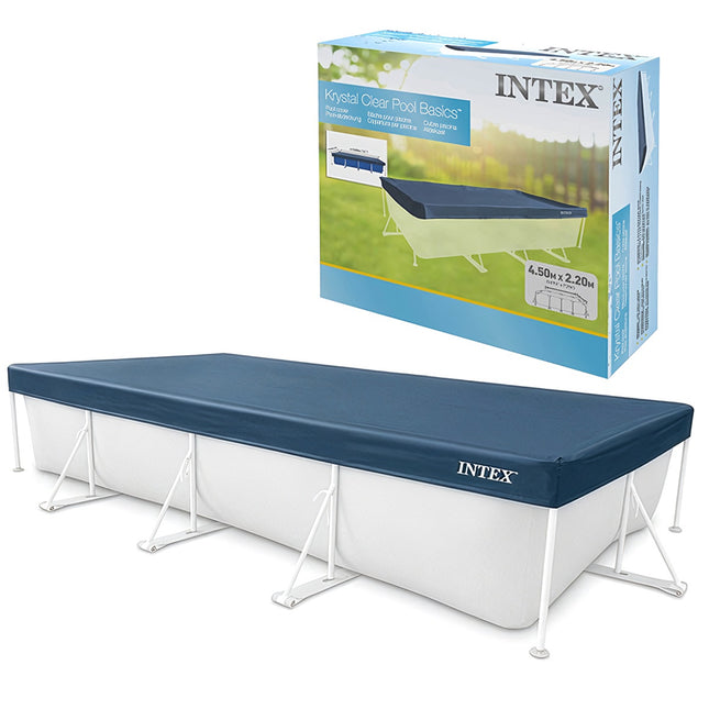 Prelată dreptunghiulară pentru piscină 450x220 cm cu orificii de scurgere