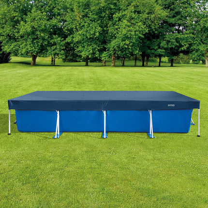 Prelată dreptunghiulară pentru piscină 450x220 cm cu orificii de scurgere