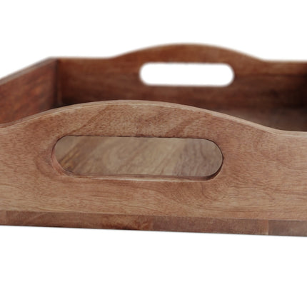 Rectangular tray in mango wood