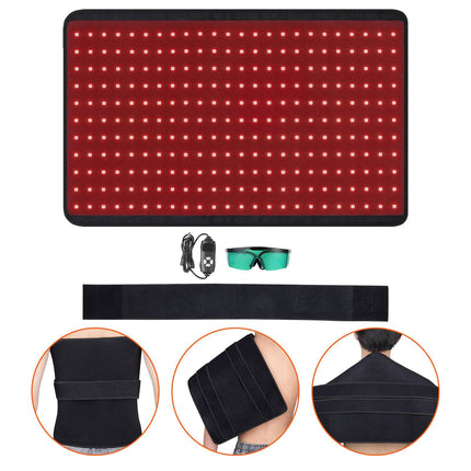 Red Light Therapy Mat, 264 LEDs, 3 Wavelengths