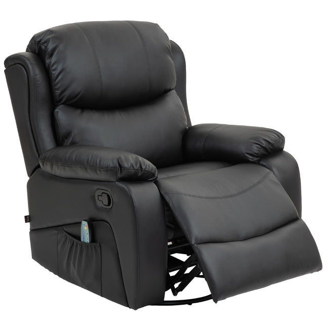 Scaun de relaxare cu functie de masaj, scaun electric TV cu functie de inclinare, functie de incalzire, scaun de masaj rotativ cu sistem de arc