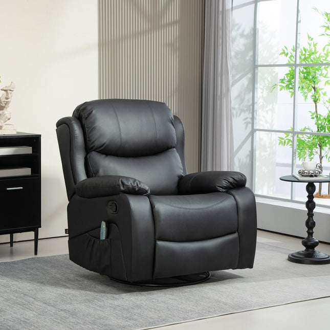 Scaun de relaxare cu functie de masaj, scaun electric TV cu functie de inclinare, functie de incalzire, scaun de masaj rotativ cu sistem de arc
