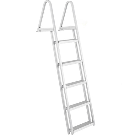 Removable Dock Ladder, 5-Step Aluminum, 350 lb Capacity