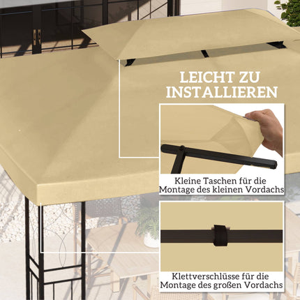 Copertină de schimb pentru pavilion 3x4m, hidrofugă, bej