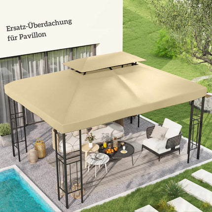 Copertină de schimb pentru pavilion 3x4m, hidrofugă, bej