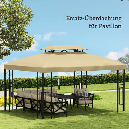 Copertină de schimb pentru pavilion 3x4m, hidrofugă, bej