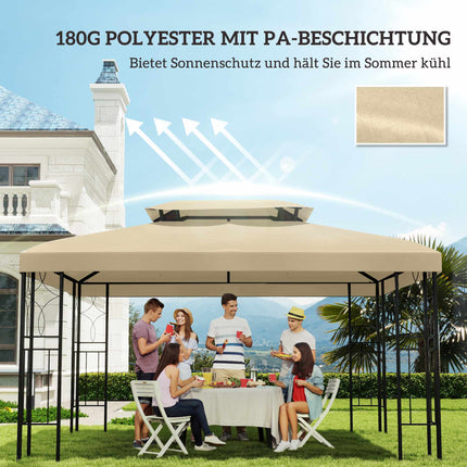 Copertină de schimb pentru pavilion 3x4m, hidrofugă, bej