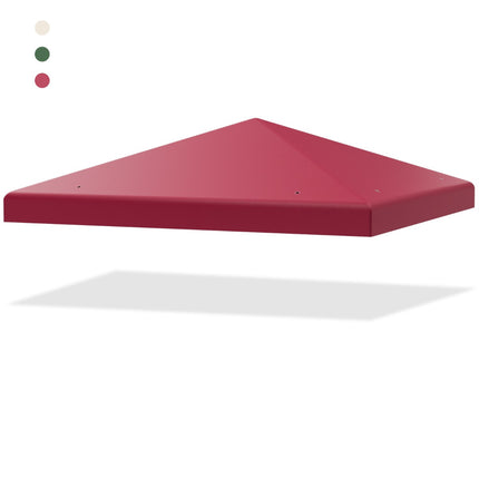 Copertină de schimb pentru foișor 300x300 cm, poliester, culoare vișinie