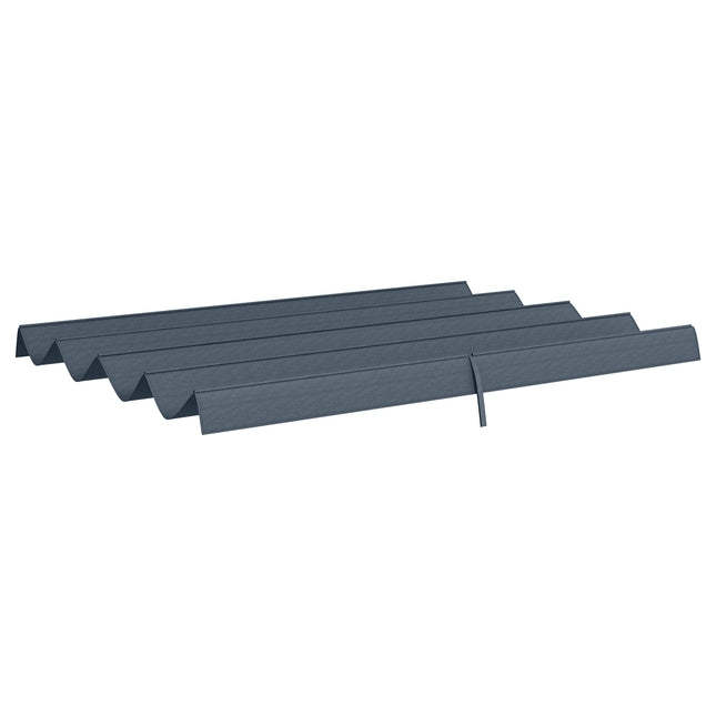 Acoperiș pergolă de schimb Aprox. 3 X 2,5 M Acoperiș Pergola Acoperiș Pergola Cu protecție UV pentru 3 X 2,15 M Gri închis