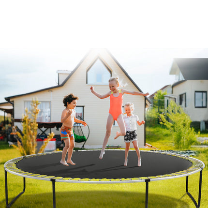 Replacement Trampoline Mat 14ft Round, 72 V-Rings, 5.5in Springs