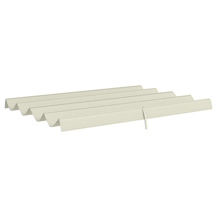Acoperiș de schimb pentru pergolă de 2,85 x 2 m, baldachin retractabil hidrofug cu orificii de scurgere a ploaiei, protecție UV 30+, umbrire rezistentă la iarnă pentru grădină, balcon, terasă, alb crem
