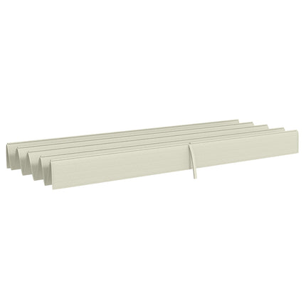 Acoperiș de schimb pentru pergolă de 2,85 x 2 m, baldachin retractabil hidrofug cu orificii de scurgere a ploaiei, protecție UV 30+, umbrire rezistentă la iarnă pentru grădină, balcon, terasă, alb crem