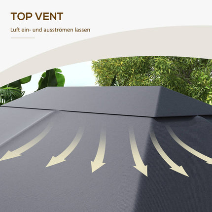 Pavilion replacement roof, 4x3m Waterproof UV30+ polyester
