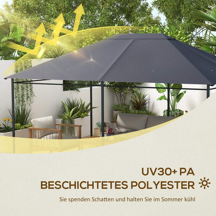 Pavilion replacement roof, 4x3m Waterproof UV30+ polyester