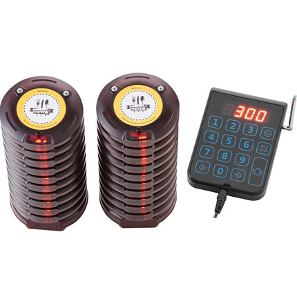 Restaurant Pager System, 500m Range, 20 Buzzers, Vibration And Flash