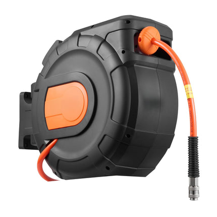 Retractable Air Hose Reel, 30m 3/8in PVC, 300 PSI