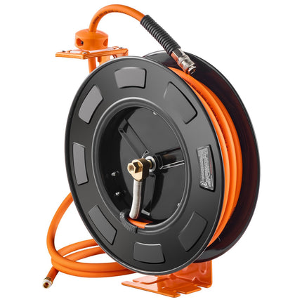 Retractable Air Hose Reel, 3/8 in x 65 ft, 300 PSI