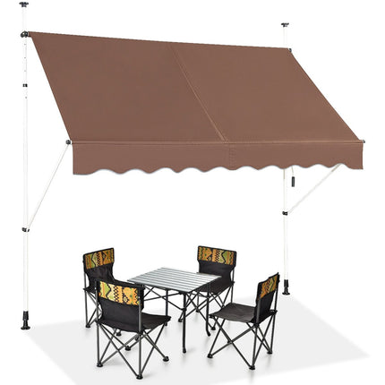 Copertina retractabilă 200 cm, fără găurire, rezistentă la UV, reglabilă