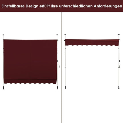 Copertina retractabila 200 cm, rezistenta la UV, inaltime reglabila