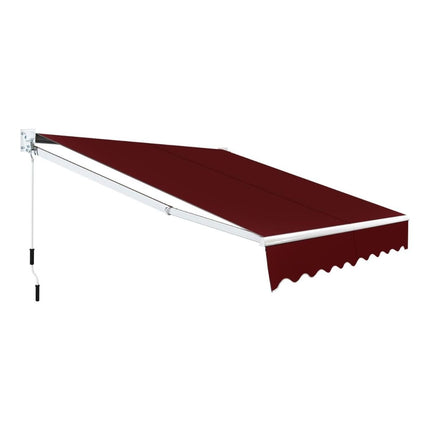 Copertina retractabilă, 2,5x2m, rezistentă la UV și la apă, roșu