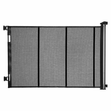 Retractable Baby Gate, 163 in Extra Wide, Black