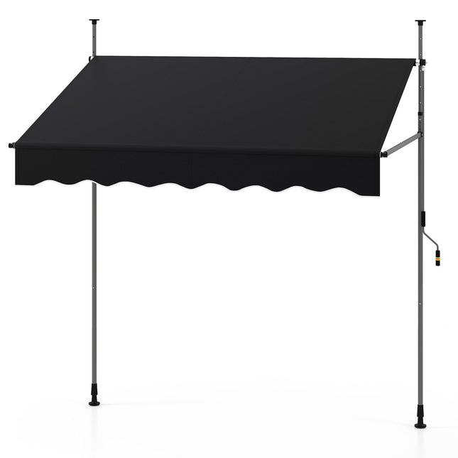 Copertina retractabilă pentru balcon, 200 cm, fără găurire, rezistentă la UV