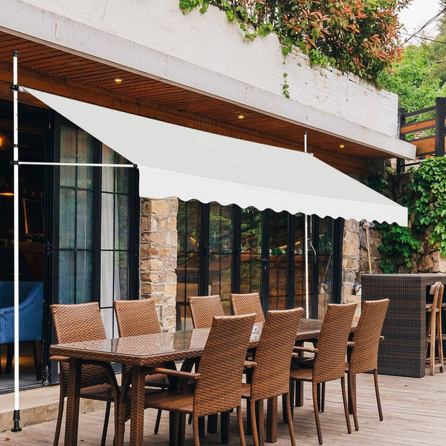 Copertina retractabilă pentru balcon, 350 cm, rezistentă la UV, reglabilă