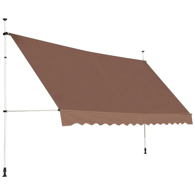 Copertină retractabilă pentru balcon, 400 cm, rezistentă la UV, reglabilă