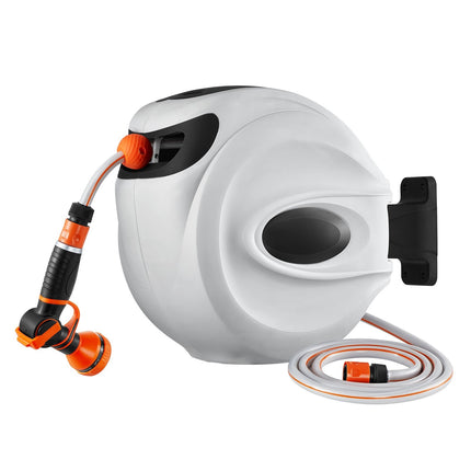 Retractable Hose Reel, 25 m 1/2 in, 180 Swivel