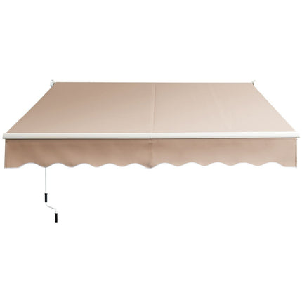 Copertina de exterior retractabila, poliester rezistent la apa, 295x250 cm, bej