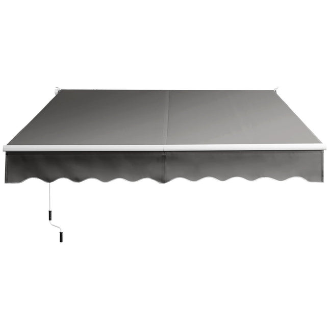 Copertina retractabilă pentru terasă, 295x250 cm, gri, aluminiu