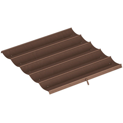 Copertină retractabilă pentru pergolă 3x3m, rezistentă la intemperii, culoare cafea