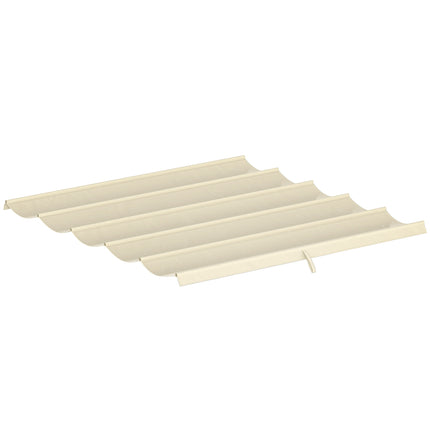 Copertină de schimb retractabilă pentru pergolă 3x3m, crem, poliester